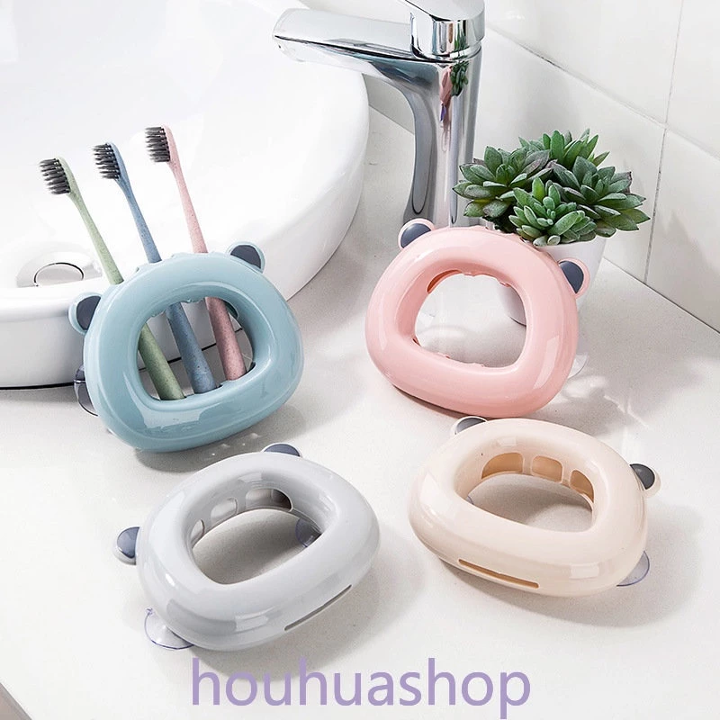 ที่วางแปรงสีฟันติดผนัง, ชั้นเก็บของติดผนังในห้องน้ํา, ที่ใส่แปรงสีฟันถ้วยดูดคู่สร้างสรรค์, ที่ใส่แปรงสีฟันสัตว์น่ารัก, ใช้ในบ้านในห้องน้ thumbnail 4
