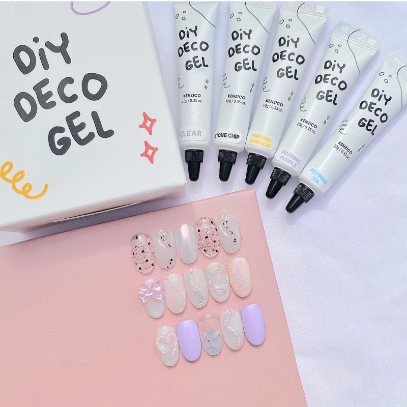 KENZICO DIY Deco Gel เจลนูนสำหรับตกแต่งเล็บ แบบหลอด จากเกาหลี