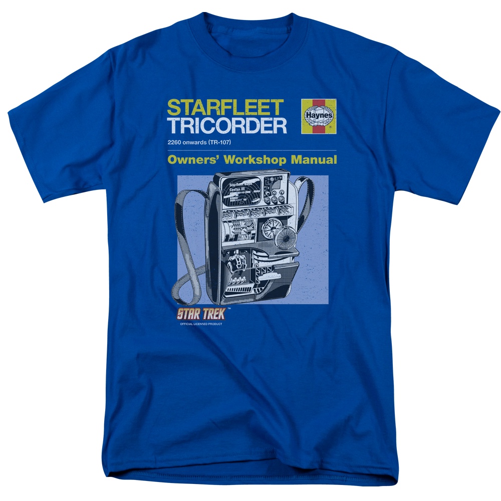 Starfleet Tricorder Star Trek T-Shirt เสื้อสาวอวบ เสื้อยืดสีขาวผู้ชาย เสื้อเด็กหญิง
