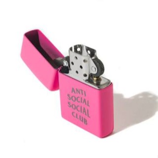 Social Social Club ASSC Zippo Lighter Pink