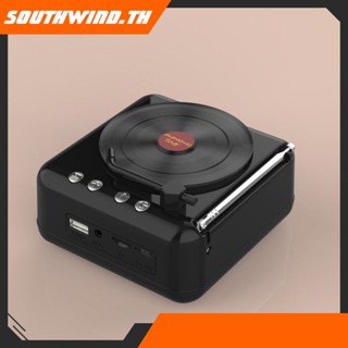 ร้อนแรง! เครื่องเล่นแผ่นเสียงไวนิลอะตอมลำโพงบลูทูธ Creative Retro Retaining Sound Radio