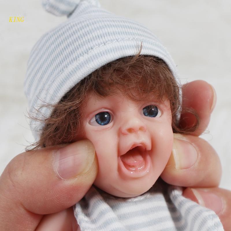 King ตุ๊กตาเด็กทารกซิลิโคน เสมือนจริง ขนาดเล็ก