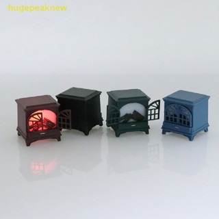 Hugepeaknew 1:6 1:12 เตาผิงจิ๋วเตาผิงตกแต่งเฟอร์นิเจอร์คริสต์มาสที่ดี