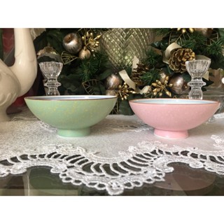 Traditional Japanese Bowl ชามข้าวต้ม ขนมหวาน สีเขียวชมพู หวานน่ารักเชียวค่ะ