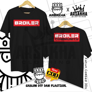 Kaos Broiler ตัวเพาะพันธุ์ไก่ ผ้าฝ้าย v2 Distro 30S - Arsakha