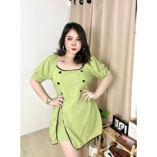 🔥Plussize🔥ชุดเซทเสื้อ+กางเกงคนอ้วน🔥 เสื้อ อก 40-50     กางเกง เอว 32-46