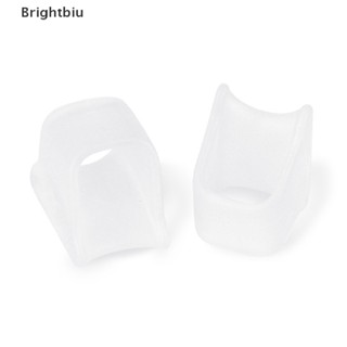 [Brightbiu] ตัวคั่นนิ้วเท้าซิลิโคนเจลนุ่ม 1 คู่ Hallux Valgus ตาปลานิ้วหัวแม่มือที่ถูกต้อง [th]