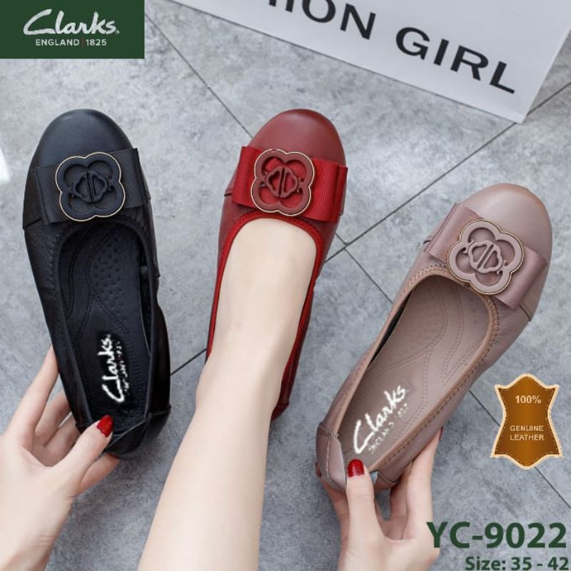 Clarks Flats Yc-9022/Clark Flats รองเท้าผู้หญิง