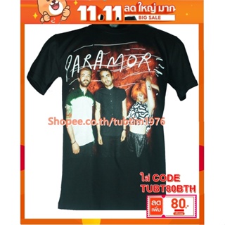 เสื้อวง Paramore เสื้อยืดแฟชั่นวงดนตรี เสื้อวินเทจ พาร์อะมอร์ PRM1431