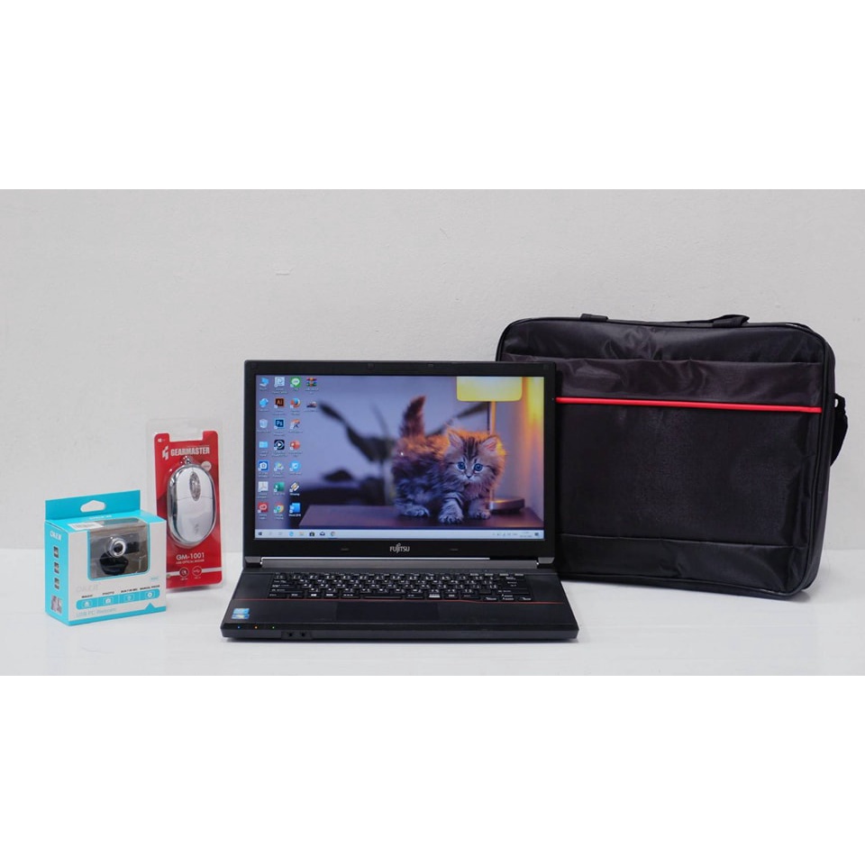 โน๊ตบุ๊ค มือสองสภาพดี NOTEBOOK Fujitsu A574 CPU Intel inside RAM 4 HDD 320 GB