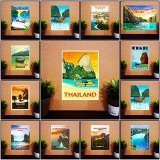 แม่เหล็กติดตู้เย็น กระบี่ ไทย 2×3 นิ้ว ของที่ระลึก ของฝากไทยแลนด์ ของฝากไทยFridge Magnet Krabi Thailand souvenir G 2x3"