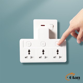 Glanxuan ปลั๊กพ่วงไฟ  กล่องต่อปลั๊กไฟ  มี 2 รุ่น เต้าเสียบยุโรบ Anti-shock socket