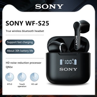 Sony Wf-s25 True ชุดหูฟังบลูทูธไร้สาย อินเอียร์ พร้อมหูฟังอินเอียร์ โทรได้ สําหรับ Apple Android Huawei