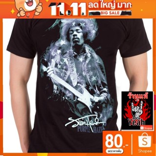 เสื้อวง Jimi Hendrix เสื้อยืดลาย จิมิ เฮนดริกซ์ เสื้อวินเทจ เสื้อยืดผช เสื้อวินเทจ RCM1115