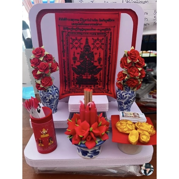 หิ้งพระมหาเฮง “ถูกสุดใน Shopee” 🔥 ราคาโรงงาน แขวนและตั้งโต๊ะได้