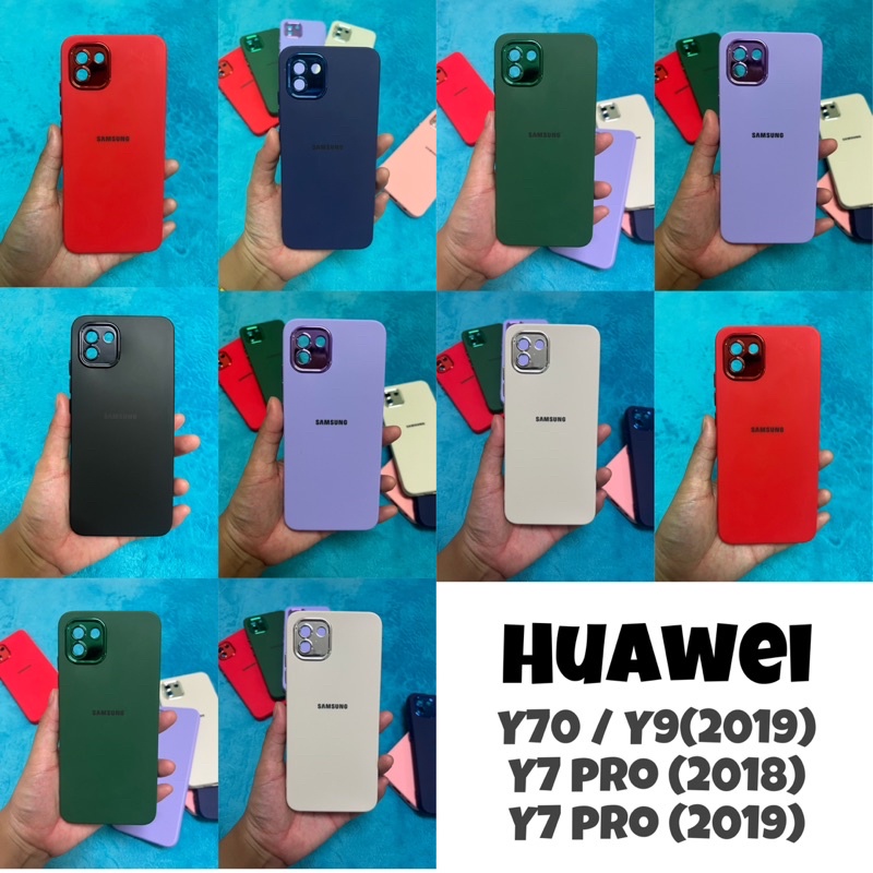 🍦🍰 เคส Huawei Y70 Y9(2019) Y7pro(2018) Y7pro(2019) งานสี กำมะหยี่โลโก้ สินค้ามีพร้อมส่งทุกรุ่นทุกสีจาไทย 💟🌈✅