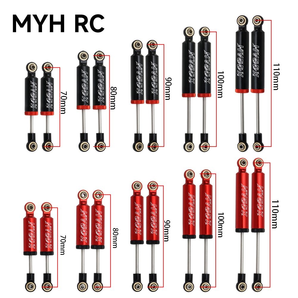 Myhrc โช๊คอัพในตัว 70 80 90 100 110 มม. สําหรับรถไต่หินบังคับ 1/10 Axial SCX10 ii RBX10 Wraith TRX-4 MST Redcat