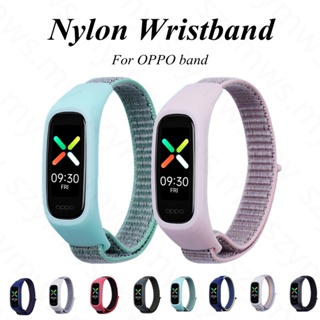 สายนาฬิกาข้อมือไนล่อน พร้อมเคสป้องกัน PC แบบเปลี่ยน สําหรับ OPPO Band