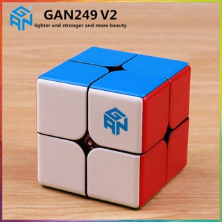 รูบิค Gan 249 V2 รูบิก 2x2 Speed Rubiks Cube รูบิคของเล่นสําหรับเด็ก ( 49 มม . )