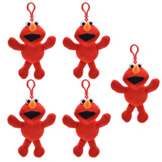 ตุ๊กตายัดนุ่น รูป Sesame Elmo ขนาด 4 นิ้ว สีแดง ของเล่นสําหรับเด็ก