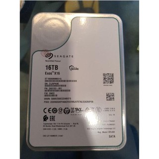 Seagate ฮาร์ดดิสก์ วงจรเรียงกระแส Exos X16 ST16000NM001G 16TB