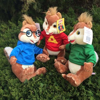 Cute 25cm Alvin and The Chipmunks Theodore Simon Plush Soft Stuffed Animal Doll Toy Gift
