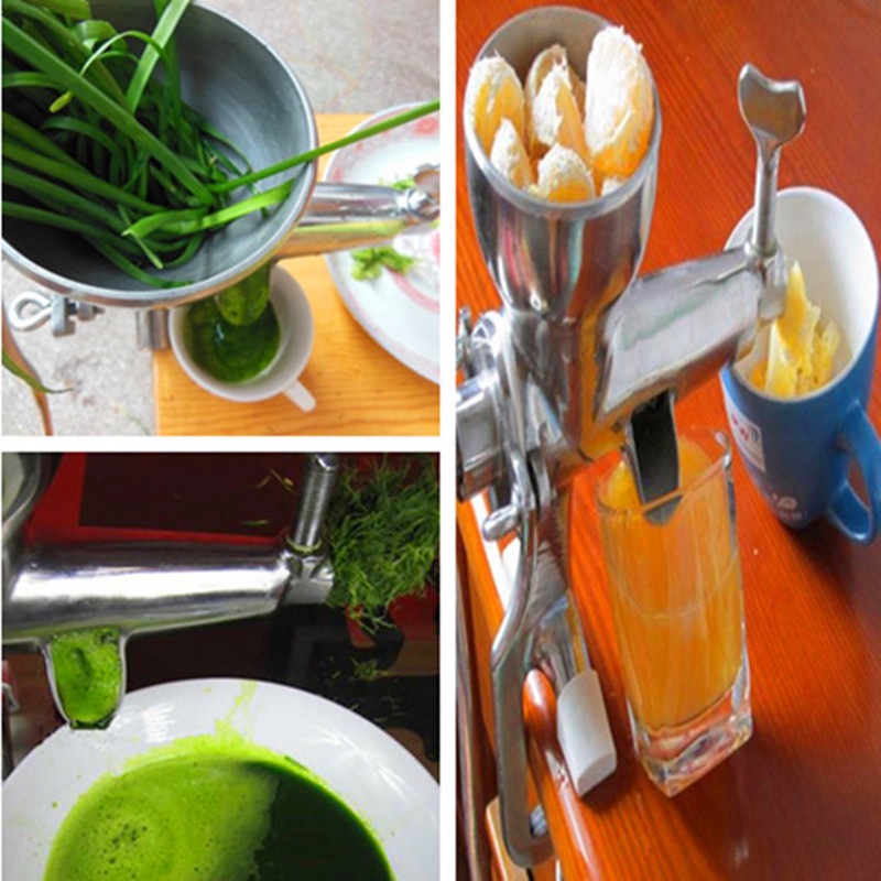 Stainless steel hand wheat grass juicer,manual slow juicing machine