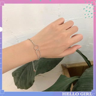 Jewelry สร้อยข้อมือโซ่ ลูกปัดโลหะ ชุบทอง ทรงกลม สไตล์พังก์ โบฮีเมียน ไม่สมมาตร สําหรับผู้หญิง