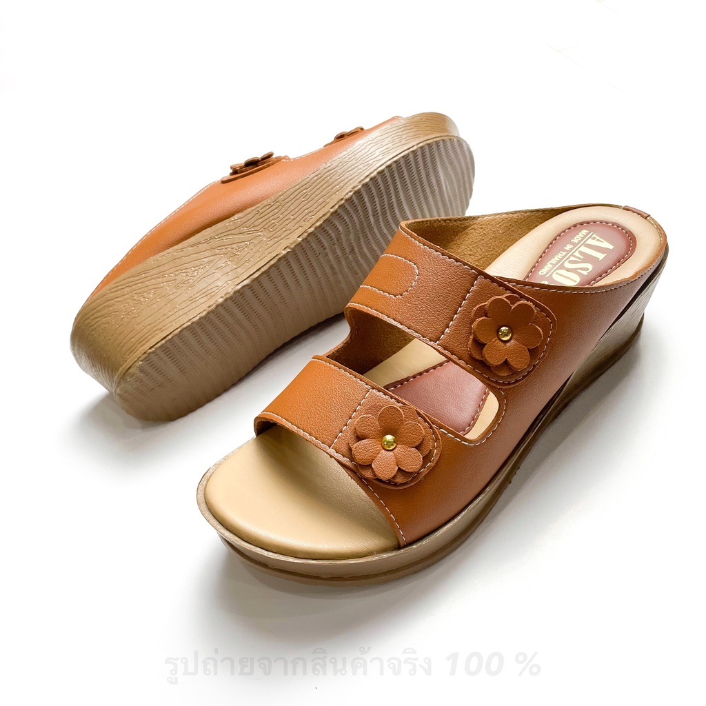 สินค้าใหม่รองเท้าแฟชั่นผู้หญิง ส้นสูง ส้นเตารีด แบบสวม ใส่สบายมาก