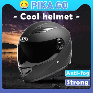 Pika Go หมวกกันน็อค รถจักรยานยนต์ helmet motorcycle ทนต่อแรงกระแทก ความปลอดภัย หมวกนิรภัย หมวกกันน็อคเต็มใบ ทนทาน แฟชั่น