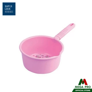 Megapro - Micronware ขันมีด้ามจับลายคิตตี้ รุ่น 5701 ลายลิขสิทธิ์ สีชมพู ขันน้ำพลาสติก ขันตักน้ำแบบหูจับ
