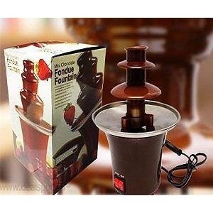 Mini Chocolate Fondue Fountain เครื่องทำชอคโกแลตฟองดูว์แบบน้ำพุ 3 ชั้น