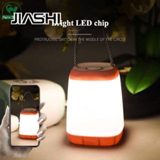 JIASHI โคมไฟตั้งโต๊ะ LED ถนอมสายต โคมไฟข้างเตียงเด็ก หรี่แสงได้ ชาร์จ USB