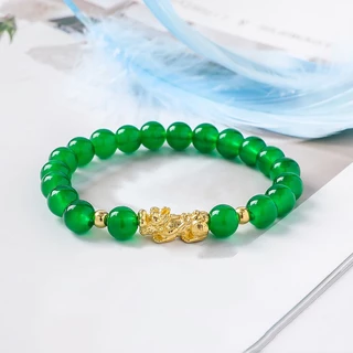 สร้อยข้อมือ Obsidian Pixiu กําไลลูกปัด