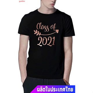 เสื้อยืดแขนสั้น Wasoo T-Shirt Class Of 2021 Graduation Adult Unisex Short Sleeve Tee Shirt Mens Womens T-shirts