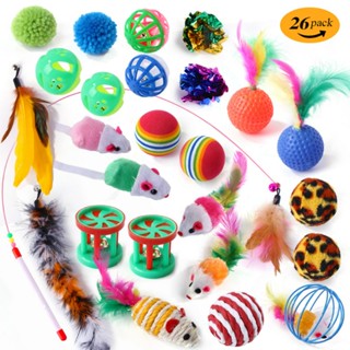 ของเล่นแมวหนูปลอมกระพรวนของเล่นแมวมีหลายแบบให้เลือก