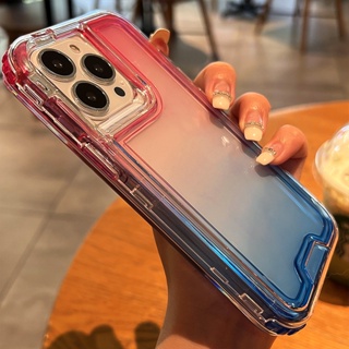 ใหม่ เคสป้องกันโทรศัพท์มือถือ แบบใส กันกระแทก หรูหรา สําหรับ iphone 14 pro max 14 plus 11 pro max 12 13 pro max mini 2-in-1