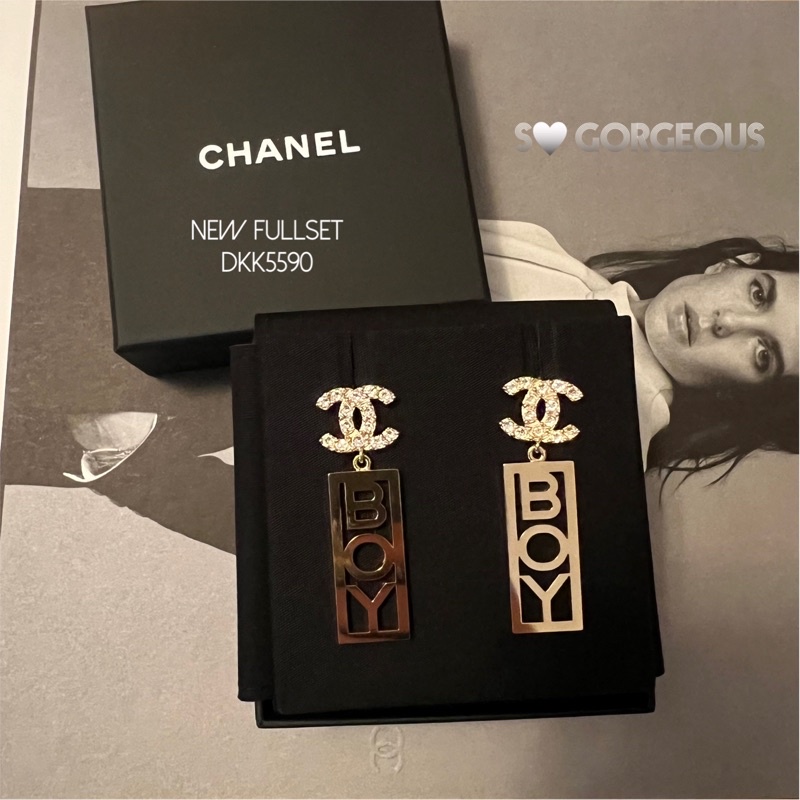 New Chanel BOY earrings