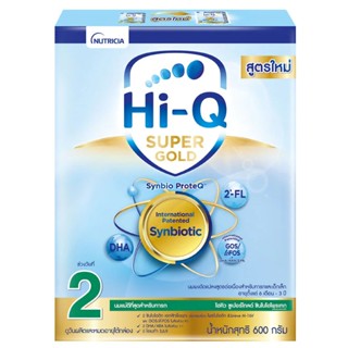 Hi-Q Super Gold Follow-On Formula ไฮคิว ซูเปอร์โกลด์ ซินไบโอโพรเทก ผลิตภัณฑ์นมผง 600 กรัม