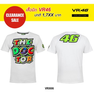 เสื้อยืด Vr46 ลิขสิทธิ์แท้ VR46 T-Shirt The Doctor White