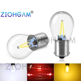 Ziohgam 1156 ไฟเลี้ยว ไฟเบรก Led 1157 P21W BAY15D P21 5W BA15S สําหรับรถจักรยานยนต์ DRL