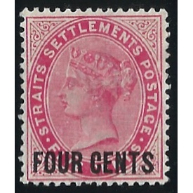 1899 Strait Settlement แสตมป์มิ้นต์ซุปเปอร์ชาร์จ