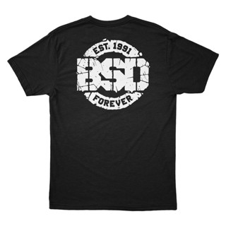 เสื้อยืด ลาย BSD BMX สีดํา