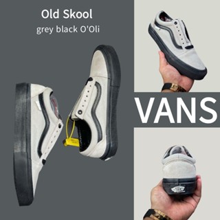 （ยิงจริง）Vans Old Skool สีเทาดำ OOli ของแท้100%💯รองเท้าผ้าใบ รองเท้า รองเท้าวิ่ง รองเท้า Vans-1-4