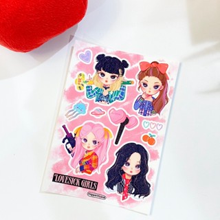 พร้อมส่ง // สติ๊กเกอร์Lovesick girl แบรนด์ happie.stickie 💖🌈