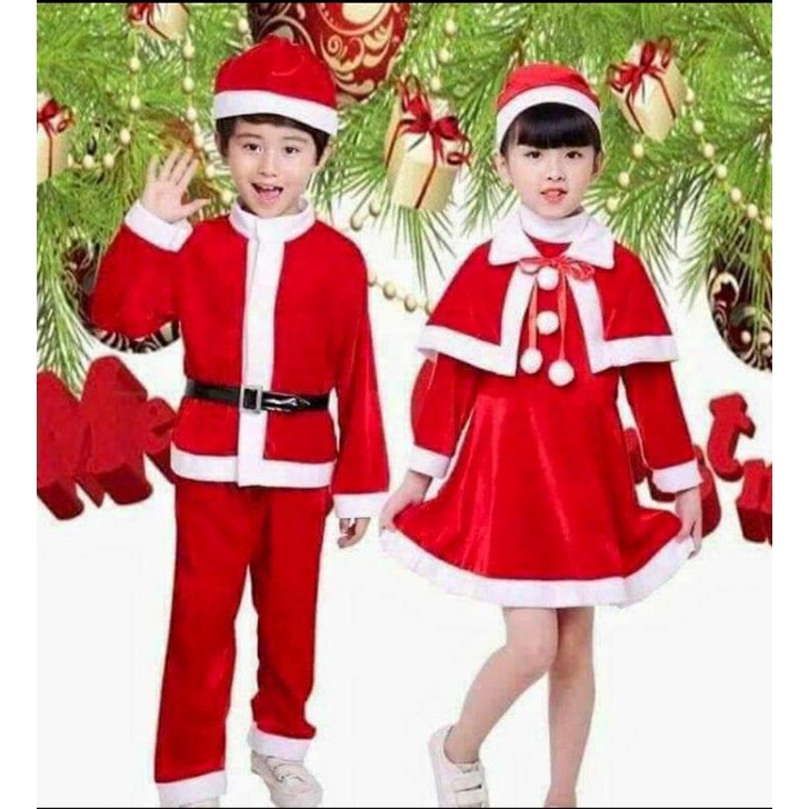 พร้อมส่ง ชุดคริสต์มาส ชุดซาตาคลอส ชุดซานตี้เด็ก