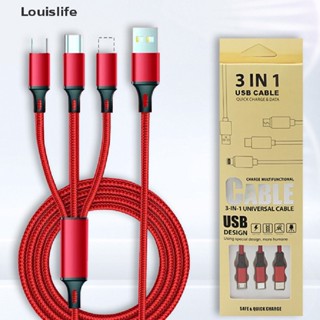 Llph 3 In 1 สายชาร์จ Micro Usb Type C หลายพอร์ต Usb สายชาร์จ Usb LLP