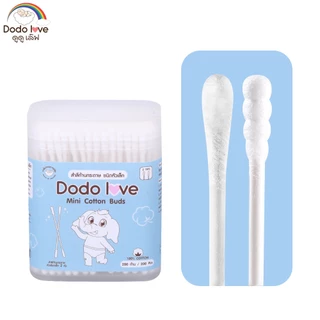DODOLOVE สำลีก้านกระดาษ หัวเล็ก 200 ก้าน