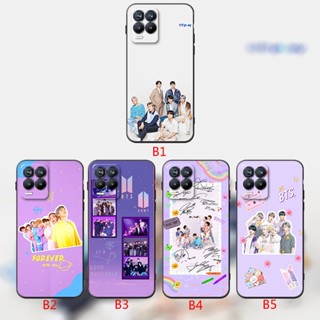 เคสโทรศัพท์มือถือซิลิโคน ลาย BTS สีดํา สําหรับ Realme 2 3 5 6 7 Pro 5i 5S 6i A5