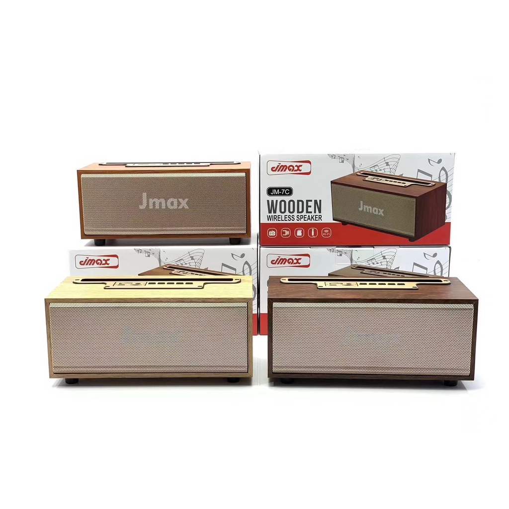 JMAX รุ่น JM-7C ของแท้ ดีไซน์ทรงคลาสสิค ลำโพงบลูทูธไร้สาย เสียงดี เบสหนัก  ตั้งโทรศัพท์ได้และพกพาสะดวก - รูปที่ 5